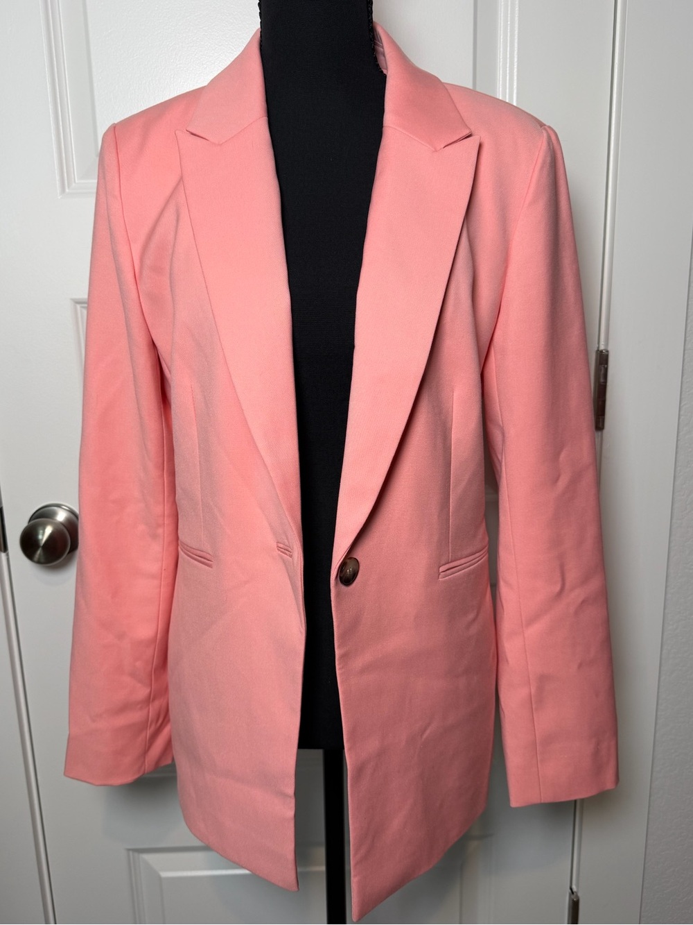 Alex Marie Pink Blazer Size 6 | Tailored One-Button Jacket | Excellent Condition